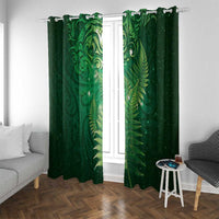 Matariki New Zealand Maori Silver Fern Window Curtain Galaxy Green Sky Style