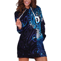 Matariki New Zealand Maori Koru Art Tattoo Hoodie Dress New Year Galaxy Blue Sky Style