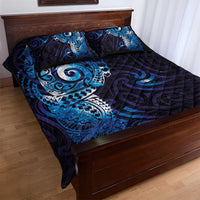 Matariki New Zealand Maori Koru Art Tattoo Quilt Bed Set New Year Galaxy Blue Sky Style