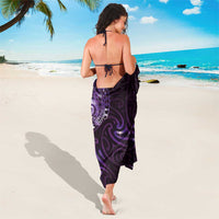 Matariki New Zealand Maori Koru Art Tattoo Sarong New Year Galaxy Purple Sky Style