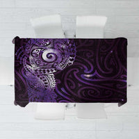 Matariki New Zealand Maori Koru Art Tattoo Tablecloth New Year Galaxy Purple Sky Style