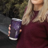 Matariki New Zealand Maori Koru Art Tattoo Tumbler Cup New Year Galaxy Purple Sky Style LT03 - Polynesian Pride