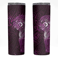Matariki New Zealand Maori Koru Art Tattoo Skinny Tumbler New Year Galaxy Pink Sky Style