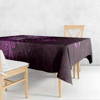 Matariki New Zealand Maori Koru Art Tattoo Tablecloth New Year Galaxy Pink Sky Style