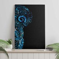 New Zealand Maori Koru Art Traditional Tattoo Canvas Wall Art Paua Shell
