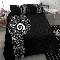New Zealand Maori Koru Art Traditional Tattoo Bedding Set Simple Style
