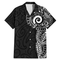 New Zealand Maori Koru Art Traditional Tattoo Family Matching Mermaid Dress and Hawaiian Shirt Simple Style