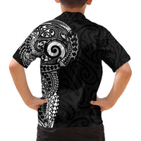 New Zealand Maori Koru Art Traditional Tattoo Family Matching Tank Maxi Dress and Hawaiian Shirt Simple Style