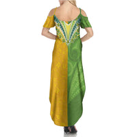 Cook Islands Language Week Family Matching Summer Maxi Dress and Hawaiian Shirt Tatau Pattern and Rarotongan Alphabet - Polynesian Pride