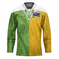 Cook Islands Language Week Hockey Jersey Tatau Pattern and Rarotongan Alphabet - Polynesian Pride