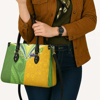 Cook Islands Language Week Leather Bag Tatau Pattern and Rarotongan Alphabet - Polynesian Pride