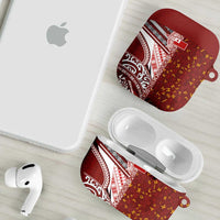 Tonga Language Week AirPods Case Ngatu Pattern and Tongan Alphabet - Polynesian Pride