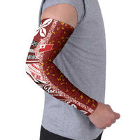 Tonga Language Week Arm Sleeves Ngatu Pattern and Tongan Alphabet - Polynesian Pride