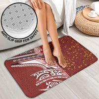 Tonga Language Week Bathroom Set Ngatu Pattern and Tongan Alphabet - Polynesian Pride