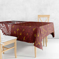 Tonga Language Week Tablecloth Ngatu Pattern and Tongan Alphabet - Polynesian Pride