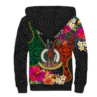 Personalised Penama Day Sherpa Hoodie Proud To Be A Ni-Van Beauty Pacific Flower LT03 - Polynesian Pride