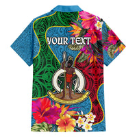 Personalised Sanma Day Family Matching Mermaid Dress and Hawaiian Shirt Proud To Be A Ni-Van Beauty Pacific Flower LT03 - Polynesian Pride