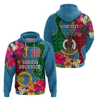 Personalised Sanma Day Hoodie Proud To Be A Ni-Van Beauty Pacific Flower LT03 - Polynesian Pride