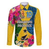 Malampa Day Family Matching Long Sleeve Bodycon Dress and Hawaiian Shirt Proud To Be A Ni-Van Beauty Pacific Flower LT03 - Polynesian Pride