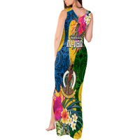Malampa Day Tank Maxi Dress Proud To Be A Ni-Van Beauty Pacific Flower LT03 - Polynesian Pride