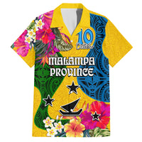 Personalised Malampa Day Family Matching Off Shoulder Maxi Dress and Hawaiian Shirt Proud To Be A Ni-Van Beauty Pacific Flower LT03 - Polynesian Pride