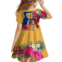 Personalised Torba Day Family Matching Off Shoulder Long Sleeve Dress and Hawaiian Shirt Proud To Be A Ni-Van Beauty Pacific Flower LT03 - Polynesian Pride