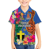 Tafea Day Kid Hawaiian Shirt Proud To Be A Ni-Van Beauty Pacific Flower LT03 Kid Blue - Polynesian Pride