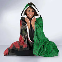 New Zealand Kereru And Pohutukawa Hooded Blanket Maori Tribal Tattoo LT03 - Polynesian Pride