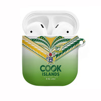 Cook Islands Rugby AirPods Case Six Eight Two to The World - Tatau Tribal Motif