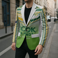 Cook Islands Rugby Blazer Six Eight Two to The World - Tatau Tribal Motif