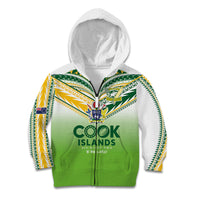 Cook Islands Rugby Kid Hoodie Six Eight Two to The World - Tatau Tribal Motif