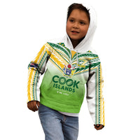 Cook Islands Rugby Kid Hoodie Six Eight Two to The World - Tatau Tribal Motif