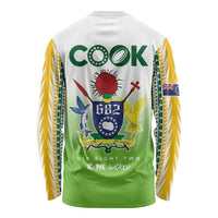 Cook Islands Rugby Long Sleeve Shirt Six Eight Two to The World - Tatau Tribal Motif