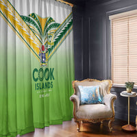 Cook Islands Rugby Window Curtain Six Eight Two to The World - Tatau Tribal Motif