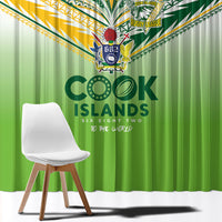 Cook Islands Rugby Window Curtain Six Eight Two to The World - Tatau Tribal Motif