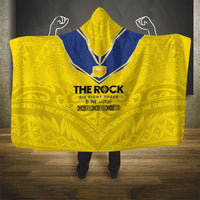Niue Rugby Hooded Blanket Six Eight Three to The World - Hiapo Tribal Motif