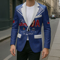 Samoa Rugby Custom Blazer Six Eight Five to The World - Pacific Motif