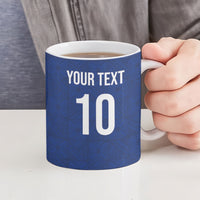 Samoa Rugby Custom Ceramic Mug Six Eight Five to The World - Pacific Motif