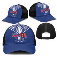 Samoa Rugby Mesh Trucker Cap Six Eight Five to The World - Pacific Motif