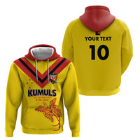 Papua New Guinea Rugby Custom Hoodie Six Seven Five to The World - Melanesian Pattern