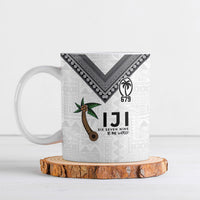 Fijian Rugby Ceramic Mug Six Seven Nine to The World - Tapa Pattern