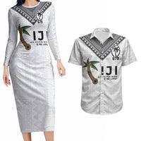 Fijian Rugby Couples Matching Long Sleeve Bodycon Dress and Hawaiian Shirt Six Seven Nine to The World - Tapa Pattern