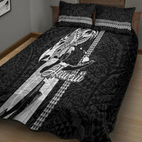 Hawaii Lanai Island Quilt Bed Set Hawaiian King and Kakau Symbols Abstract Shoulder Tattoo LT03 - Polynesian Pride