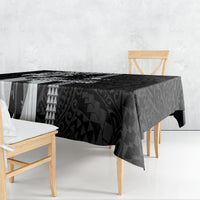 Hawaii Molokai Island Tablecloth Hawaiian King and Kakau Symbols Abstract Shoulder Tattoo LT03 - Polynesian Pride