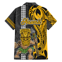 Hawaii Niihau Island Hawaiian Shirt Hawaiian Warrior and Kakau Symbols Abstract Tattoo LT03 - Polynesian Pride
