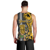 Custom Hawaii Niihau Island Men Tank Top Hawaiian Warrior and Kakau Symbols Abstract Tattoo LT03 - Polynesian Pride