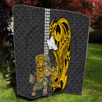 Hawaii Oahu Island Quilt Hawaiian Warrior and Kakau Symbols Abstract Tattoo LT03 - Polynesian Pride