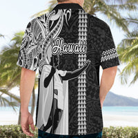 Hawaii Oahu Island Hawaiian Shirt Hawaiian King and Kakau Symbols Abstract Shoulder Tattoo LT03 - Polynesian Pride