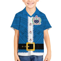 Samoa Merry Christmas Hawaiian Shirt Santa Suit Style With Tatau Tattoo Pattern
