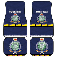Niue Merry Christmas Car Mats Santa Suit Style With Hiapo Pattern